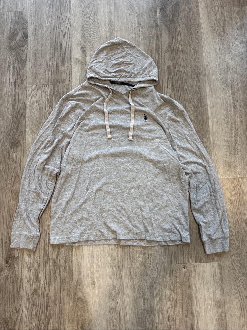 U.S. Polo Assn. Men's Gray Pullover Hoodie